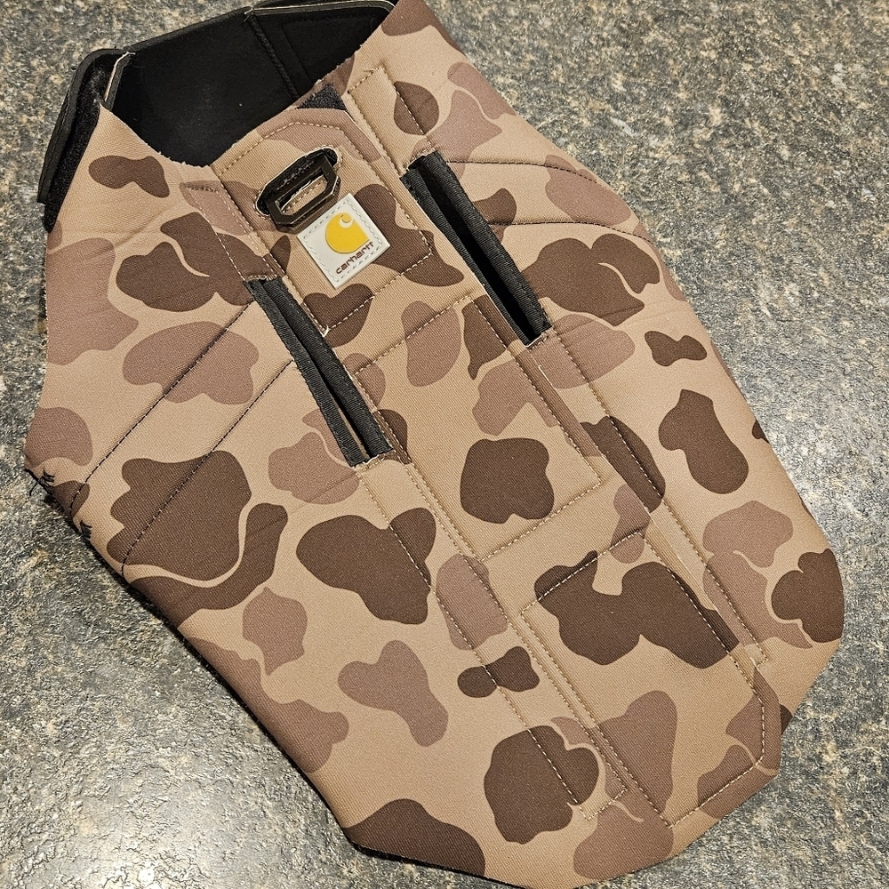 Carhartt Neoprene Dog Vest Medium Camo Durable Outdoor Jacket​​ - Picture 3 of 7